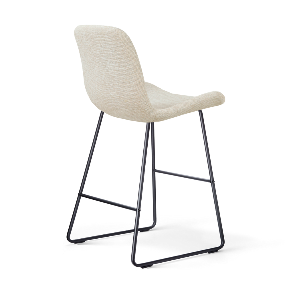 Nino-Fé barkruk cottonbeige - zwart onderstel - 65 cm