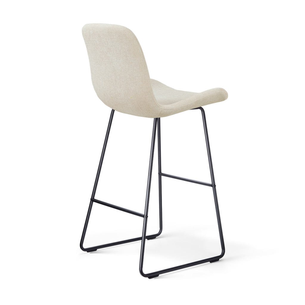 Nino-Fé barkruk cottonbeige - zwart onderstel - 75 cm