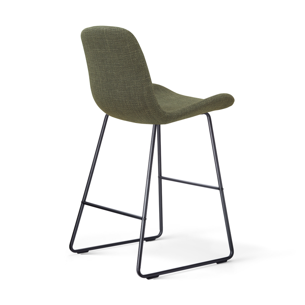 Nino-Fé barkruk forestgroen - zwart onderstel - 65 cm