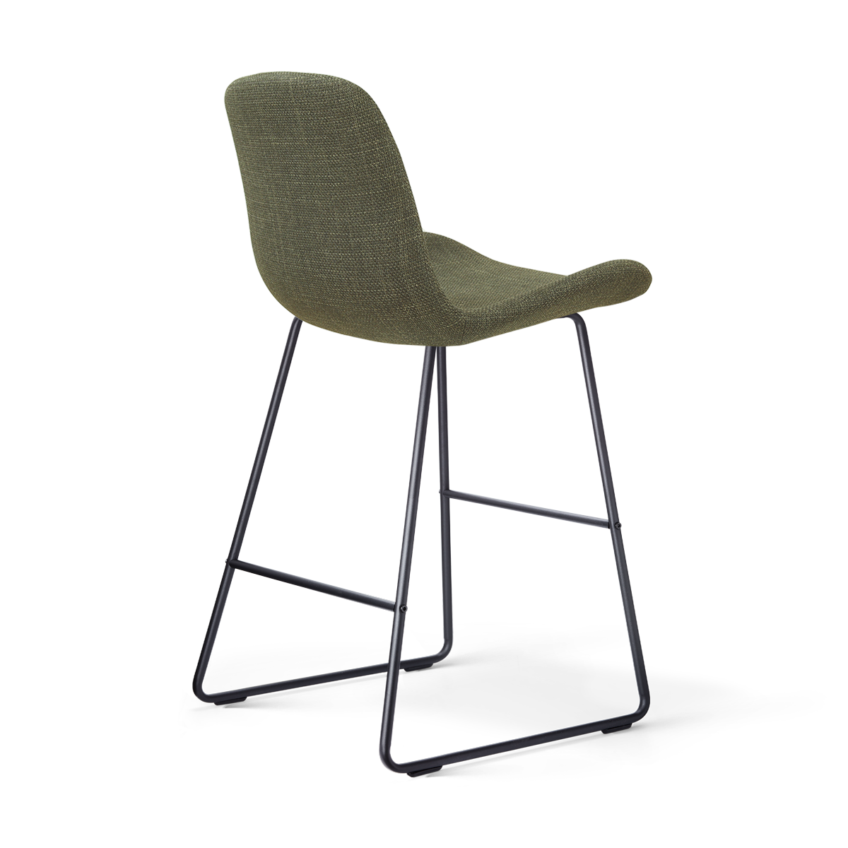 Nino-Fé barkruk forestgroen - zwart onderstel - 65 cm