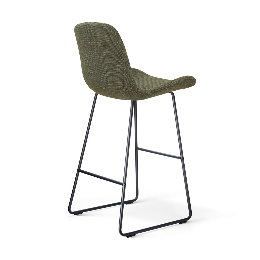 Nino-Fé barkruk forestgroen - zwart onderstel - 75 cm