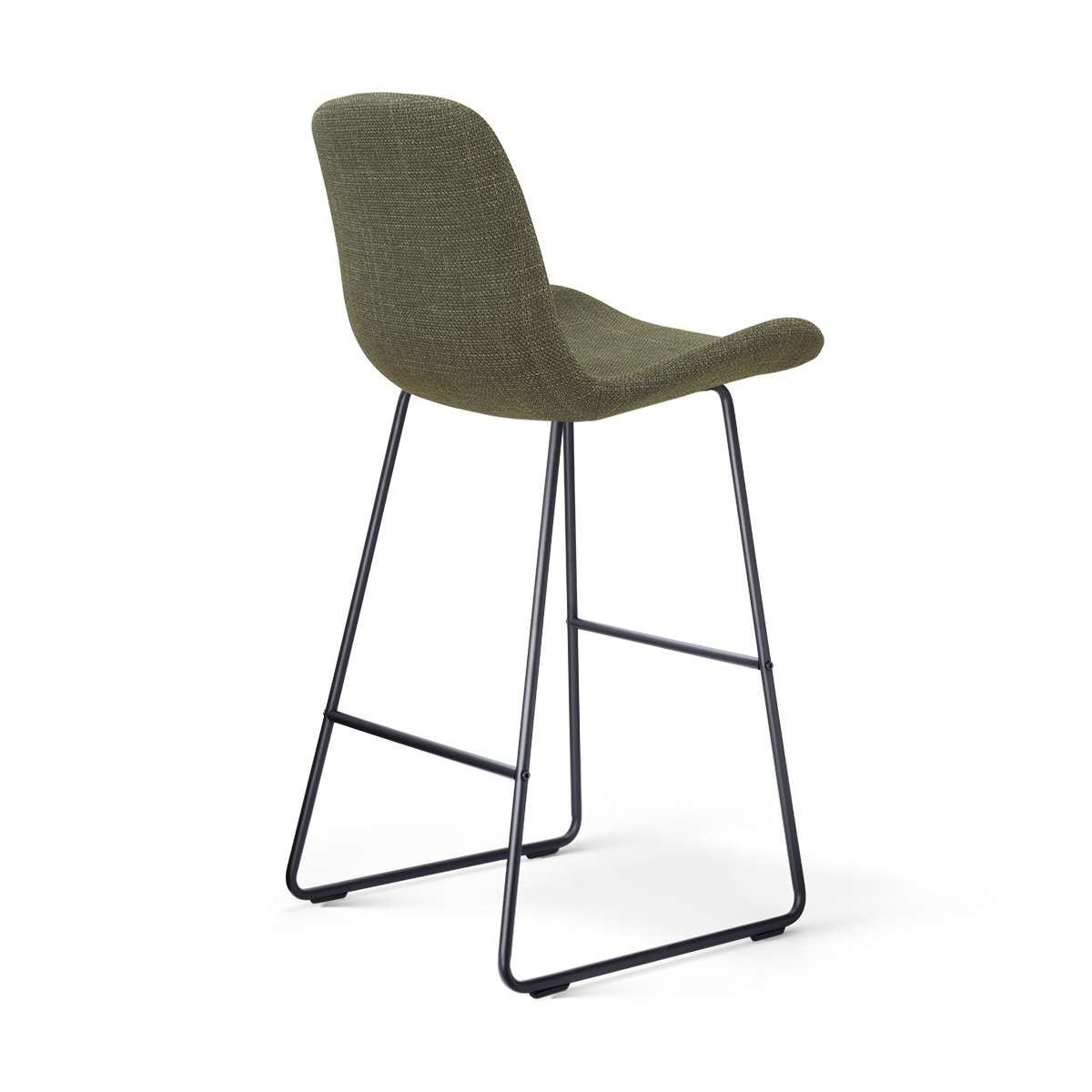 Nino-Fé barkruk forestgroen - zwart onderstel - 75 cm
