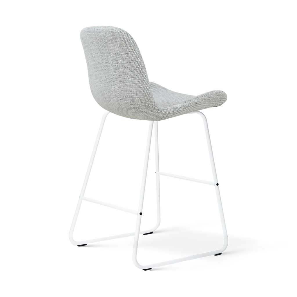 Nino-Fé barkruk grijs melange - wit onderstel - 65 cm