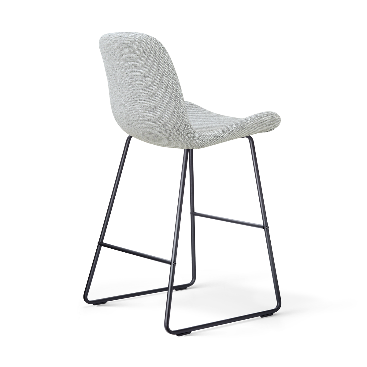 Nino-Fé barkruk grijs melange - zwart onderstel - 65 cm