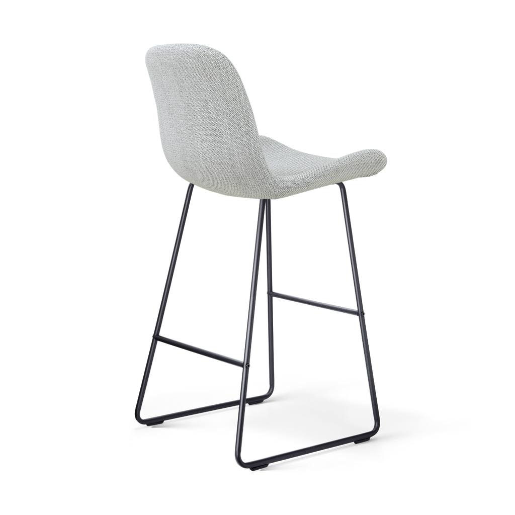 Nino-Fé barkruk grijs melange - zwart onderstel - 75 cm