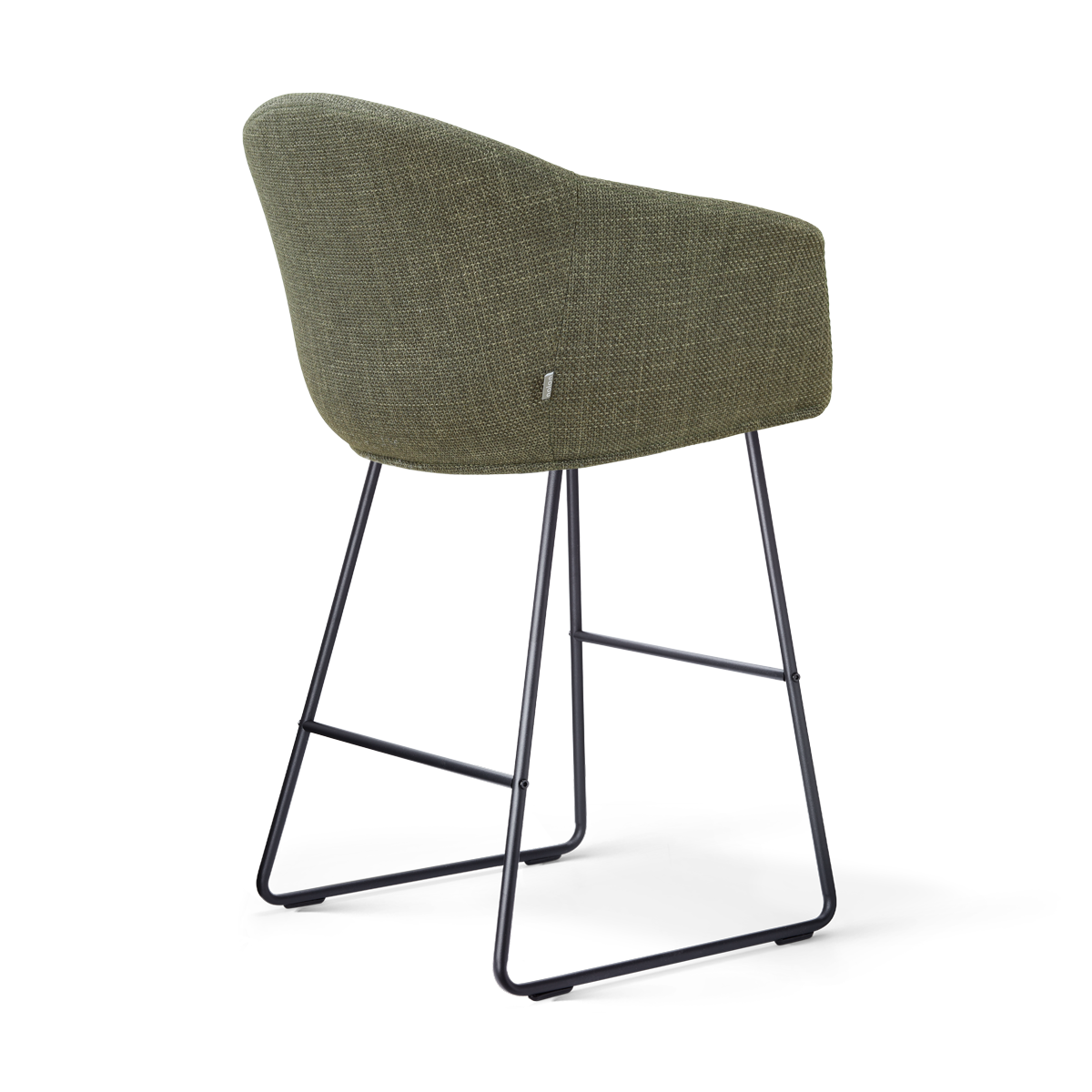 Nino-Otis barkruk forestgroen - zwart onderstel - 65 cm