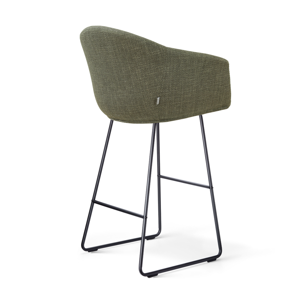 Nino-Otis barkruk forestgroen - zwart onderstel - 75 cm