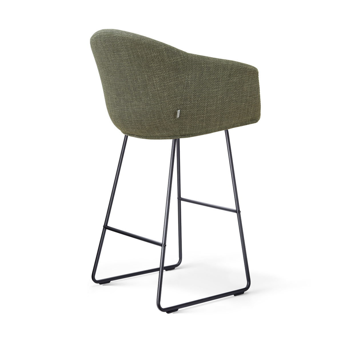 Nino-Otis barkruk forestgroen - zwart onderstel - 75 cm