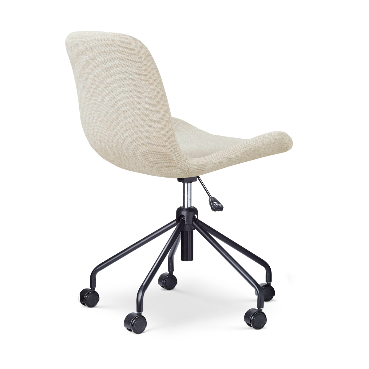 Nout-Fé bureaustoel cottonbeige - zwart onderstel
