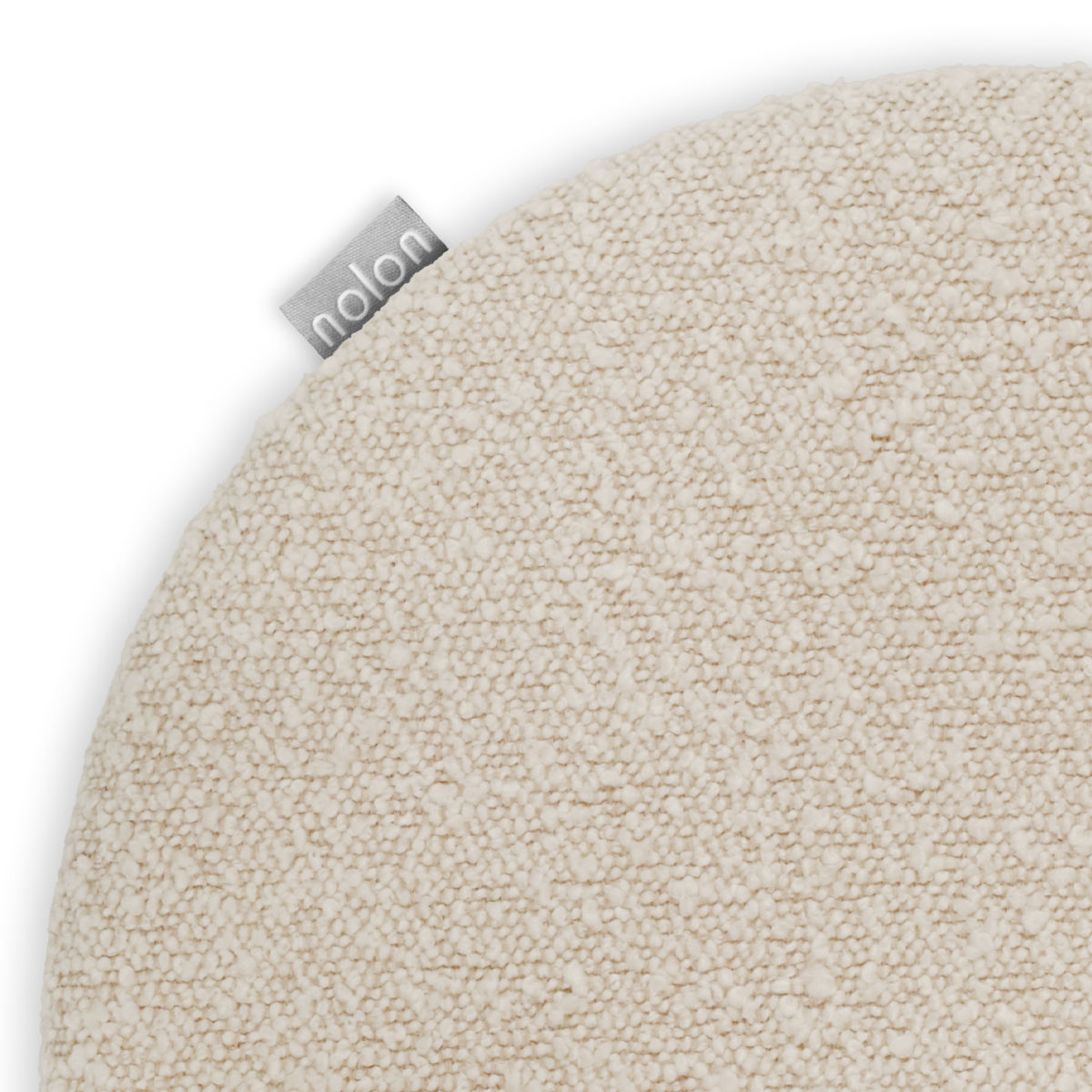 Lot zitkussen bouclé beige