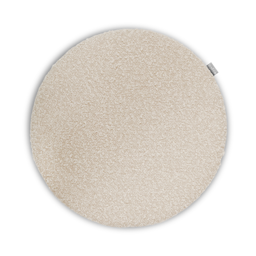 Lot zitkussen bouclé beige
