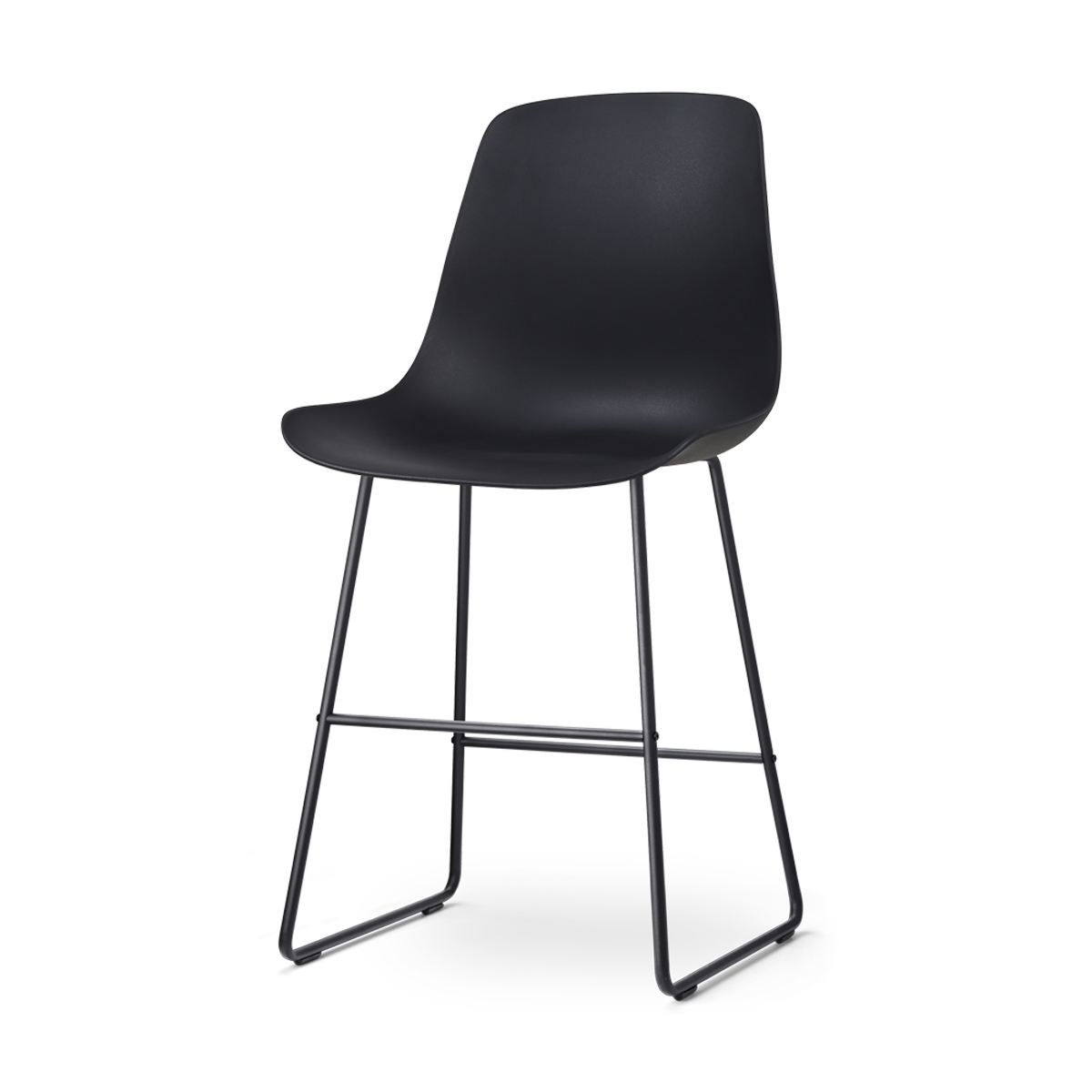 Nino-Pip barkruk zwart - zwart onderstel - 65 cm