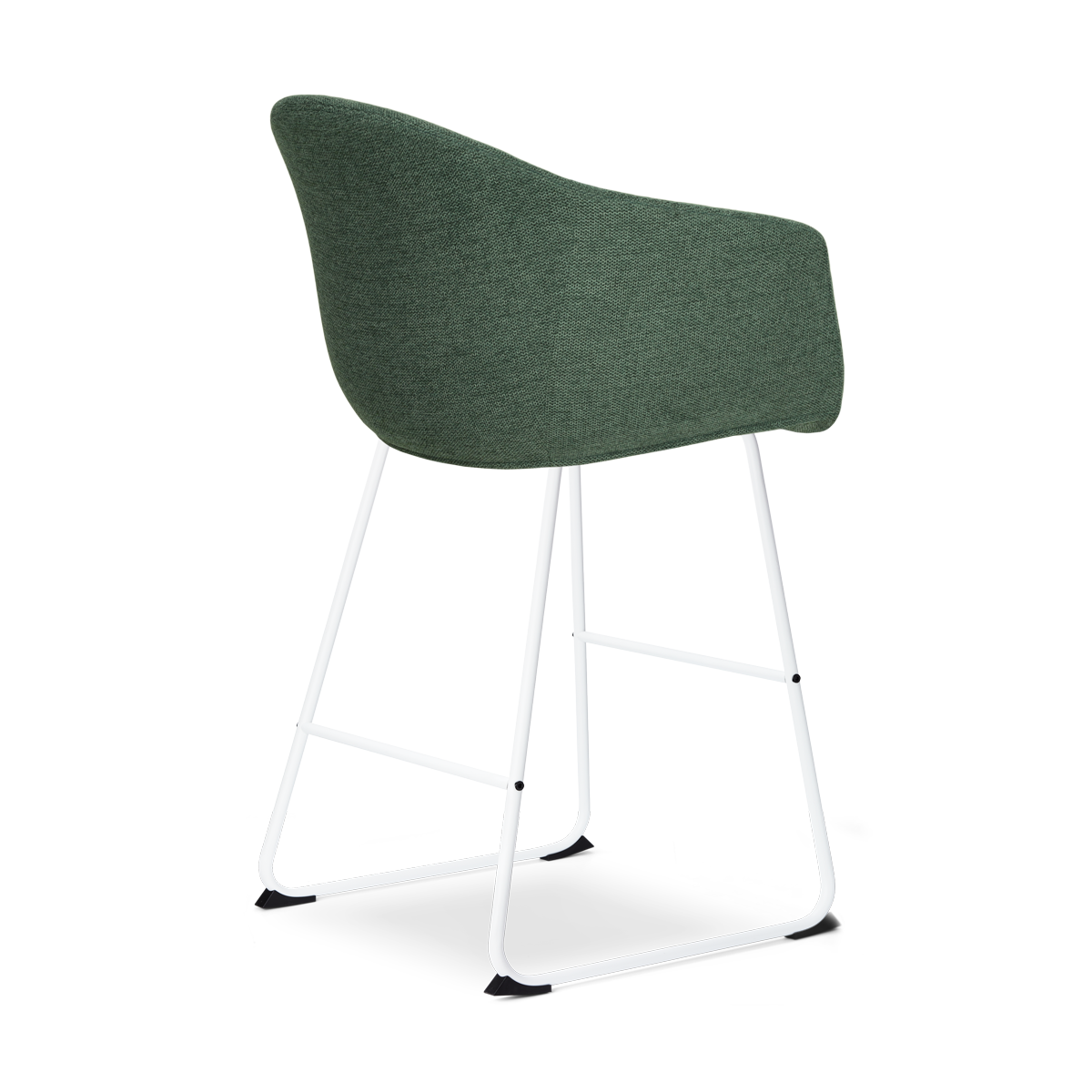 Nino-Otis barkruk donkergroen - wit onderstel - 65 cm