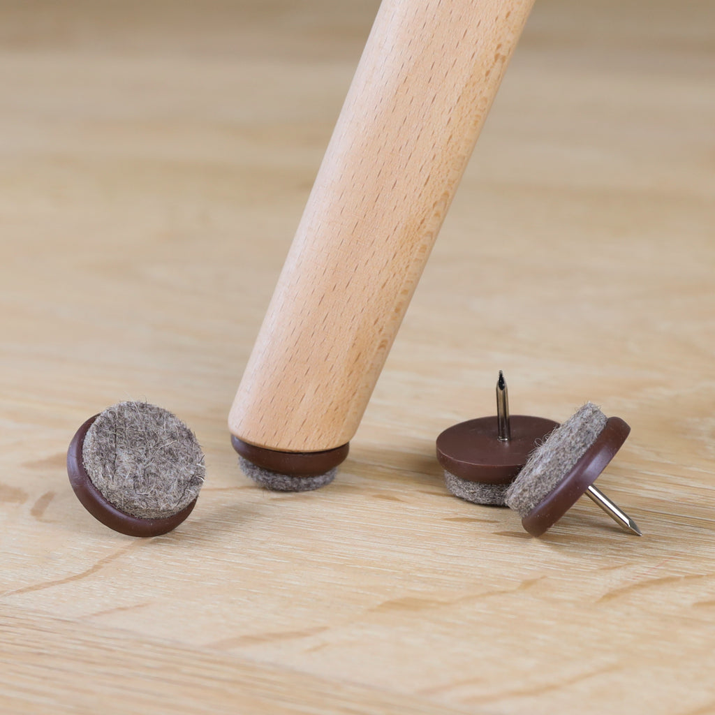 Nena stoelpootdop vilt met spijker - set van 4 (1 stoel)