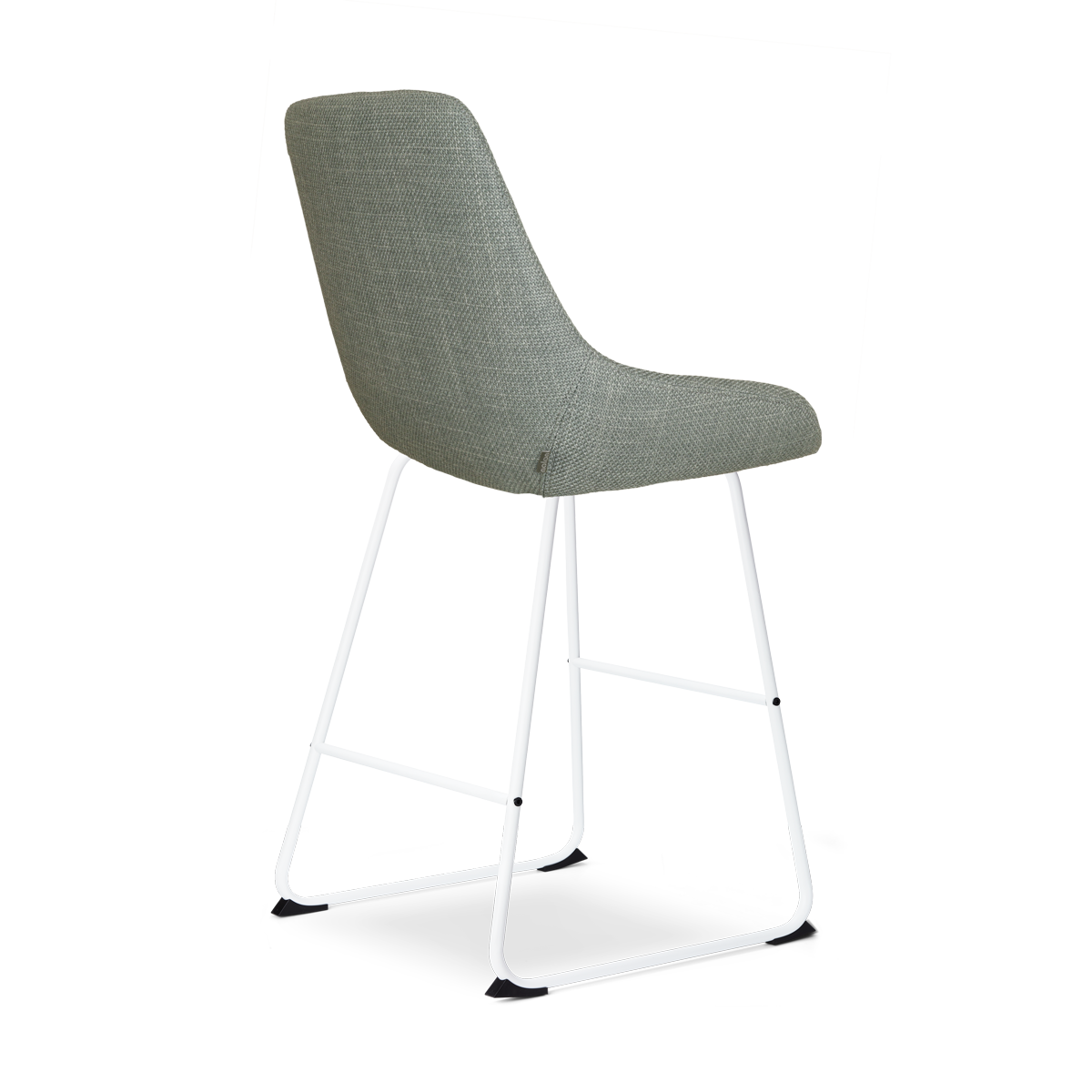 Nino-Isa barkruk saliegroen - wit onderstel - 65 cm