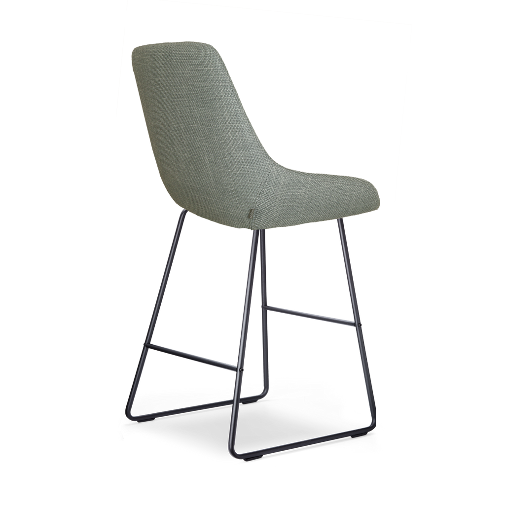 Nino-Isa barkruk saliegroen - zwart onderstel - 65 cm