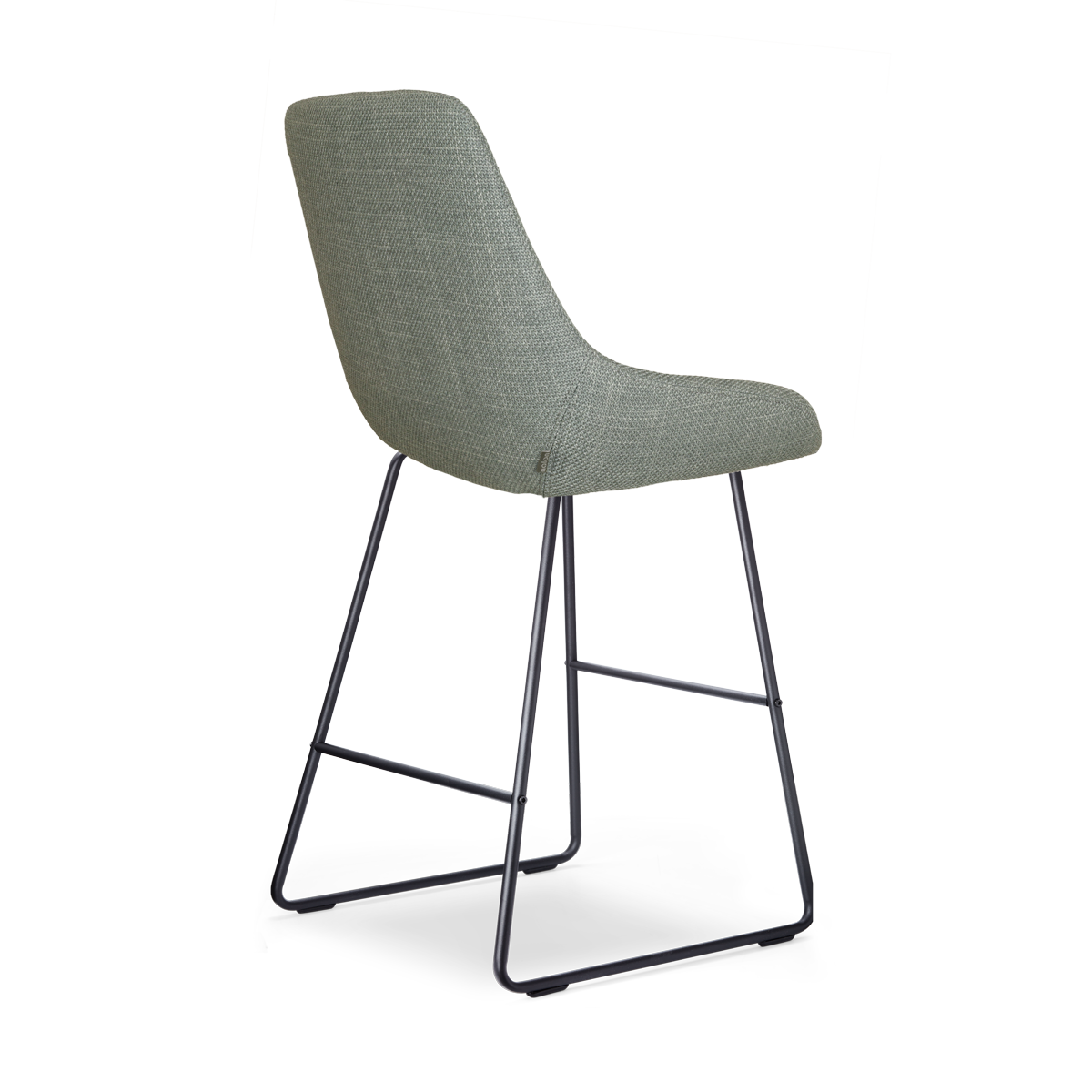 Nino-Isa barkruk saliegroen - zwart onderstel - 65 cm
