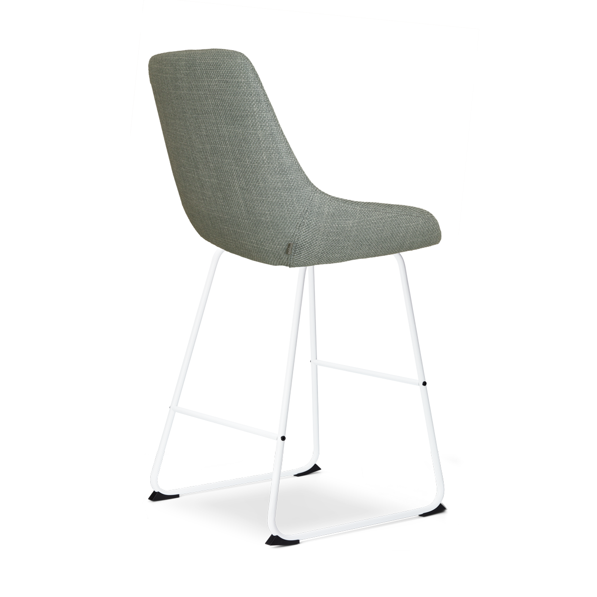 Nino-Isa barkruk saliegroen - wit onderstel - 75 cm