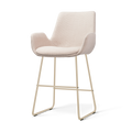 Nino-Eef barkruk beige - beige onderstel - 65 cm