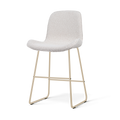 Nino-Fé barkruk bouclé beige - beige onderstel - 65 cm