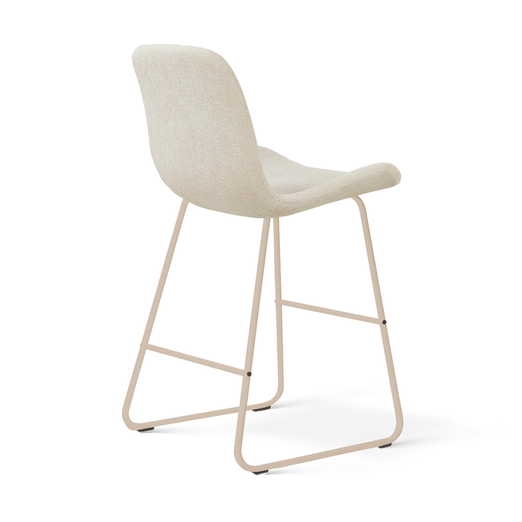 Nino-Fé barkruk cottonbeige - beige onderstel - 65 cm
