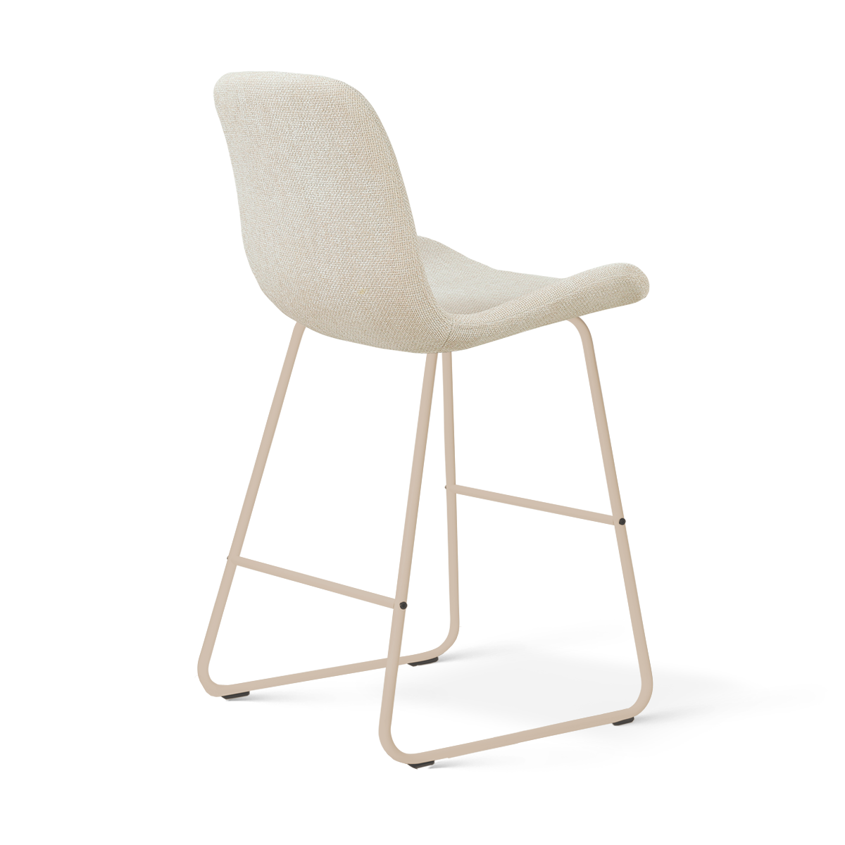 Nino-Fé barkruk cottonbeige - beige onderstel - 65 cm