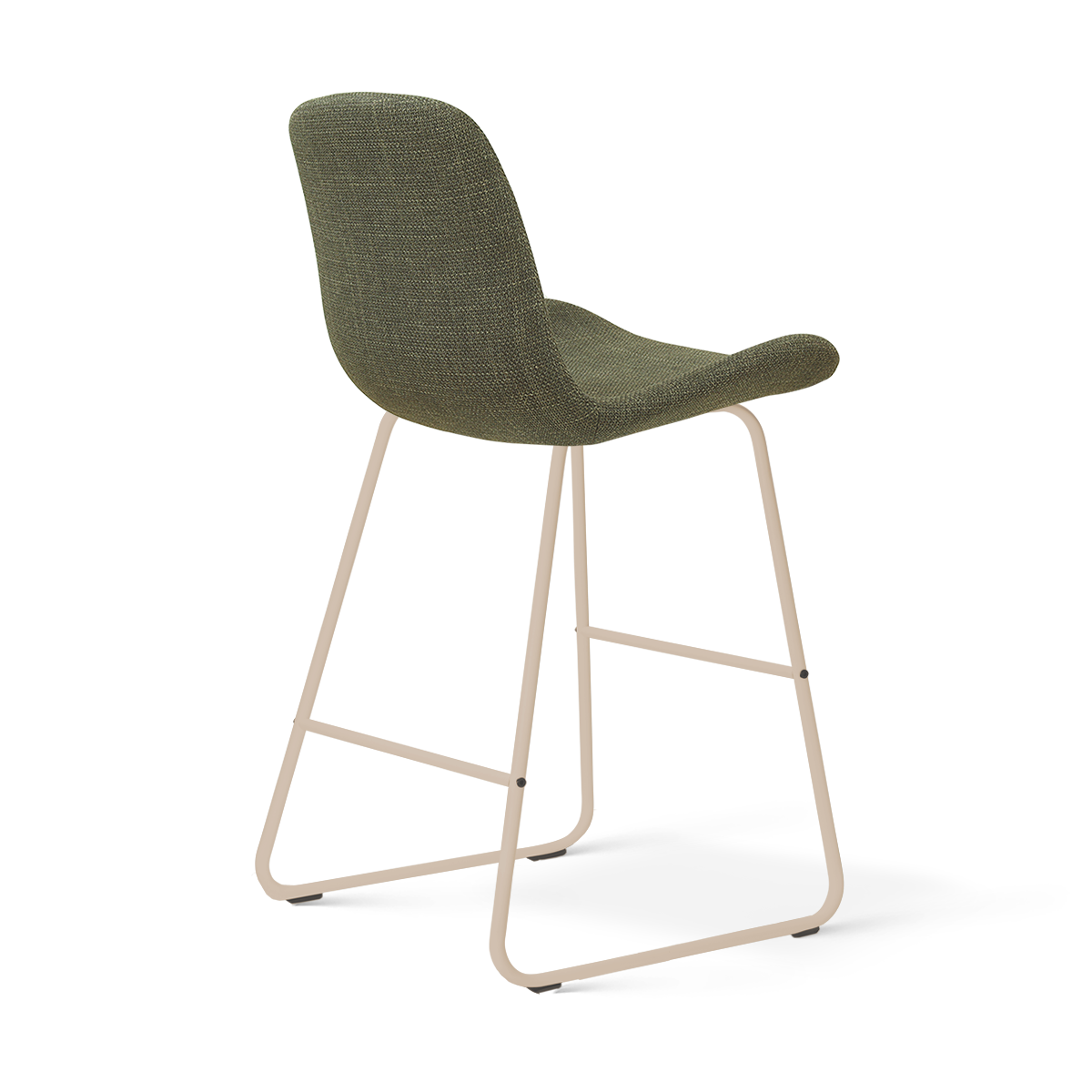 Nino-Fé barkruk forestgroen - beige onderstel - 65 cm