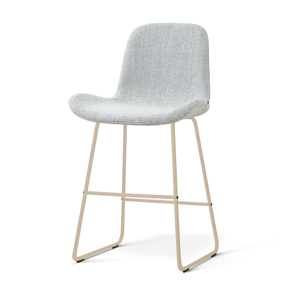 Nino-Fé barkruk grijs melange - beige onderstel - 65 cm