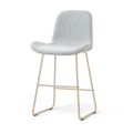 Nino-Fé barkruk grijs melange - beige onderstel - 65 cm