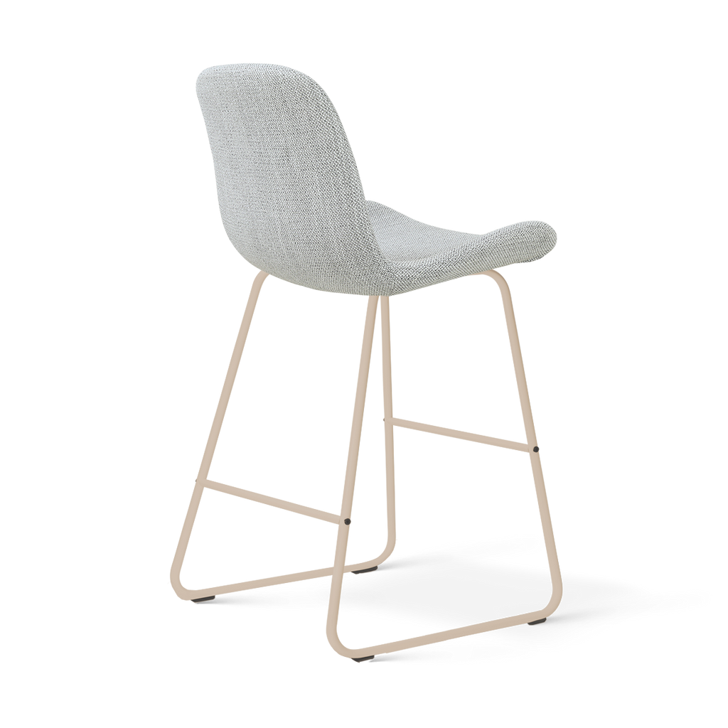 Nino-Fé barkruk grijs melange - beige onderstel - 65 cm