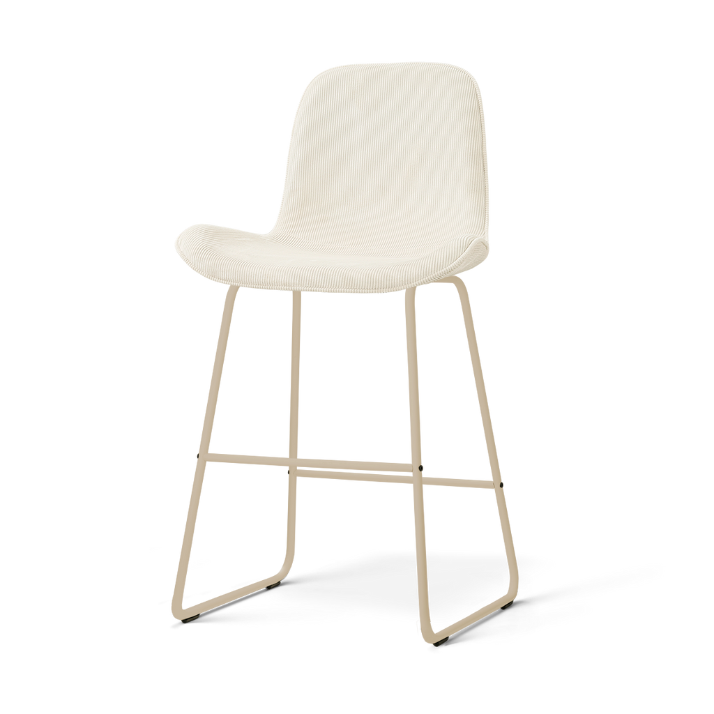Nino-Fé barkruk rib beige - beige onderstel - 65 cm