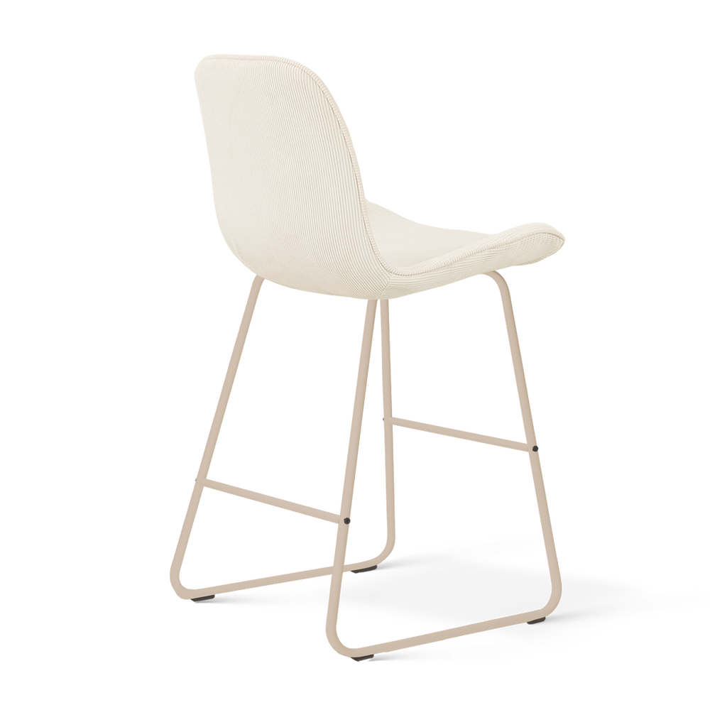 Nino-Fé barkruk rib beige - beige onderstel - 65 cm