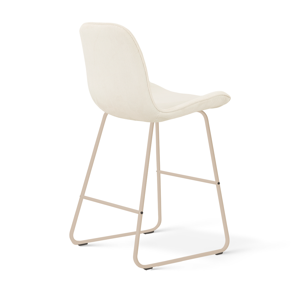Nino-Fé barkruk rib beige - beige onderstel - 65 cm