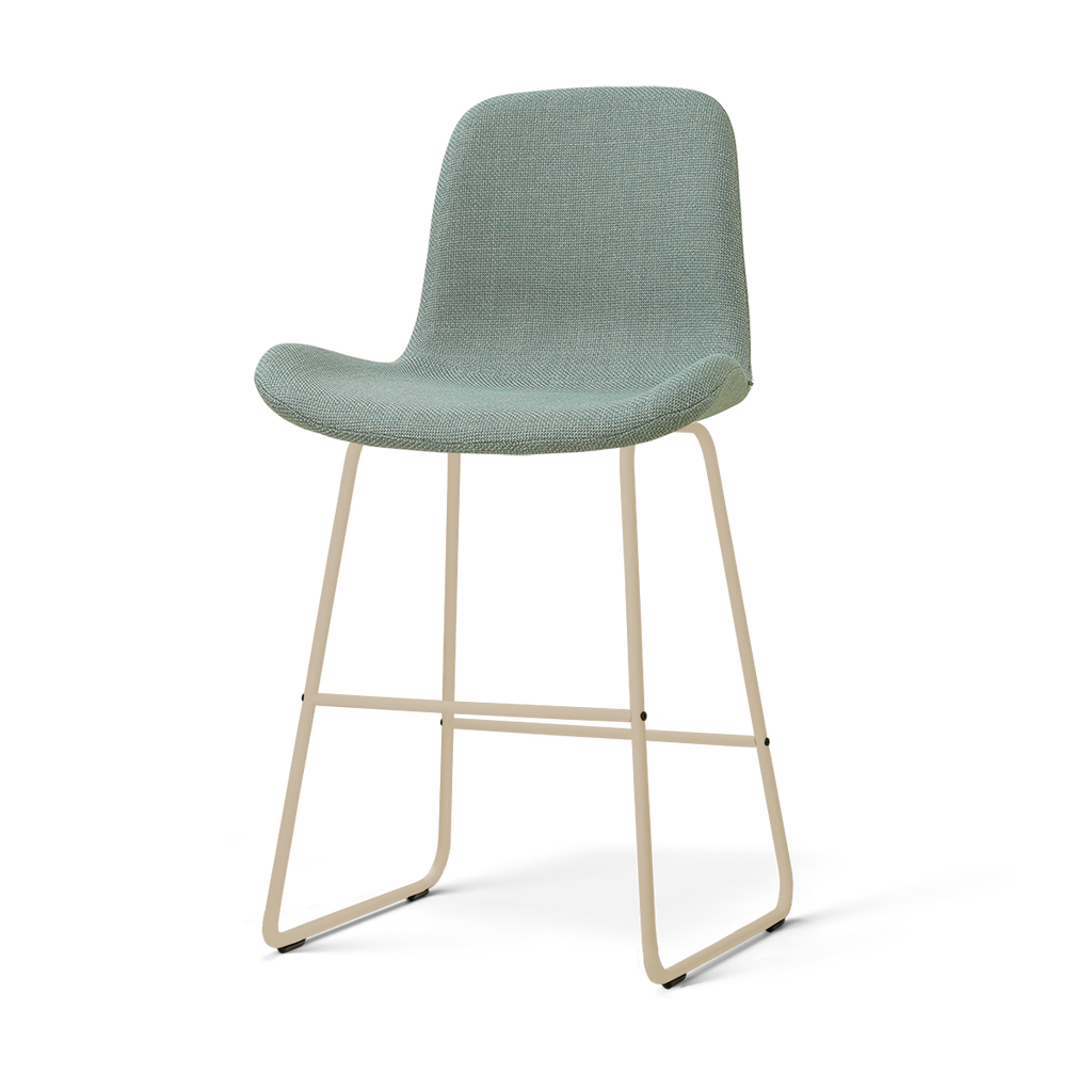 Nino-Fé barkruk saliegroen - beige onderstel - 65 cm