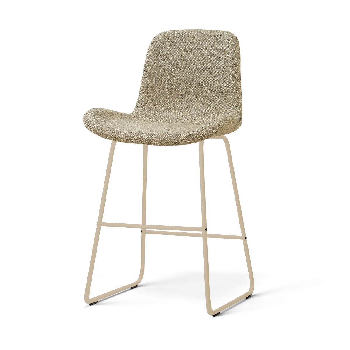 Nino-Fé barkruk taupe melange - beige onderstel - 65 cm