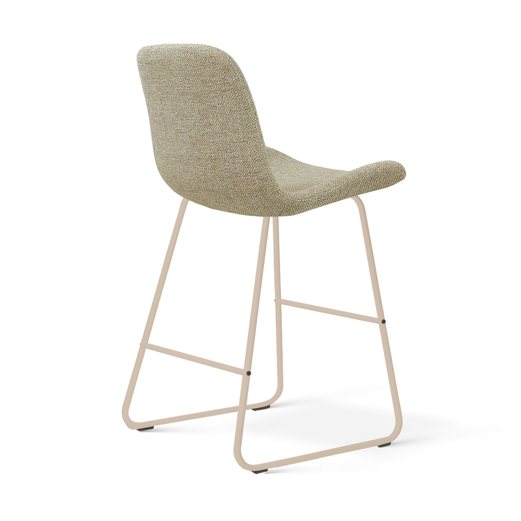 Nino-Fé barkruk taupe melange - beige onderstel - 65 cm
