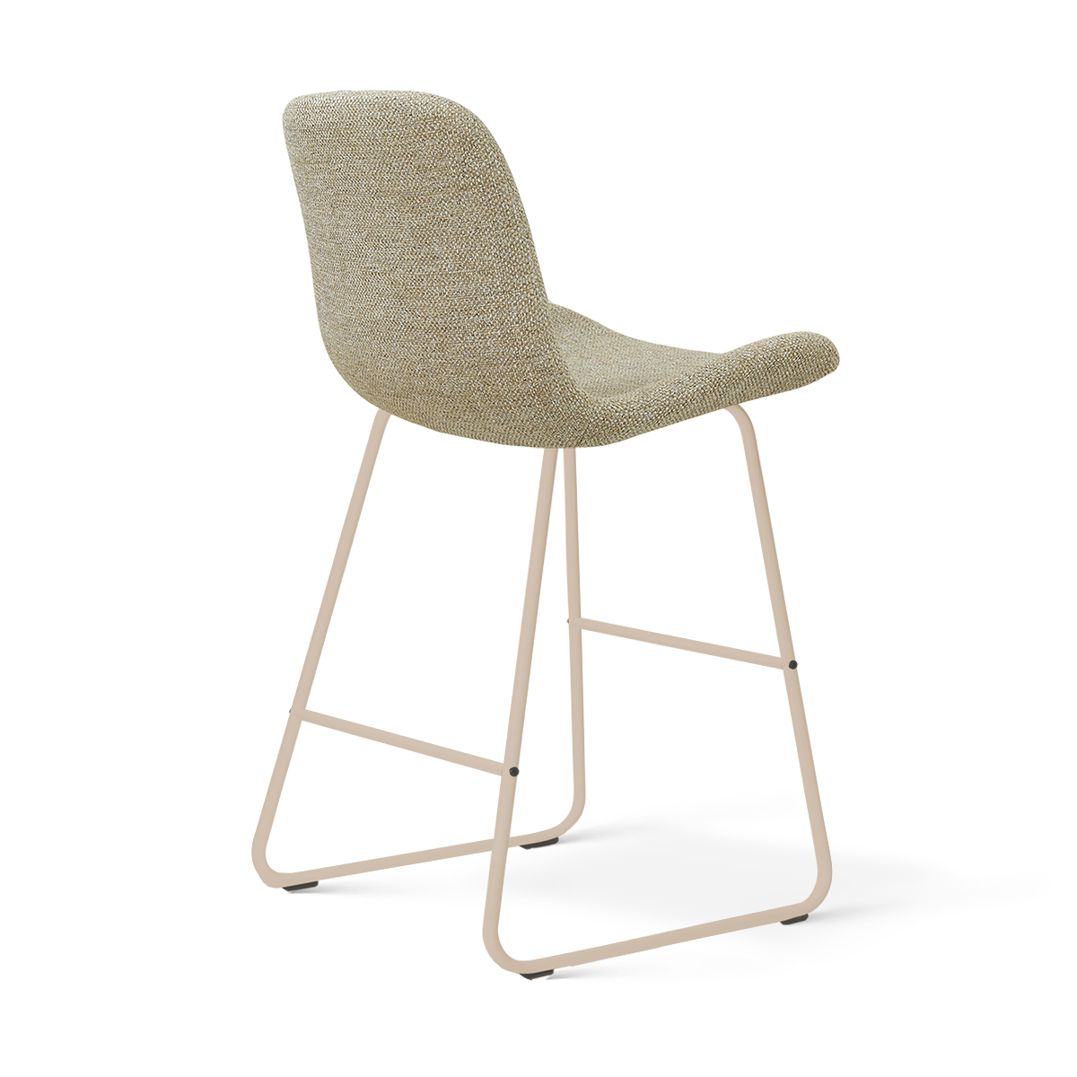 Nino-Fé barkruk taupe melange - beige onderstel - 65 cm