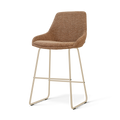 Nino-Isa barkruk bruin blend - beige onderstel - 65 cm