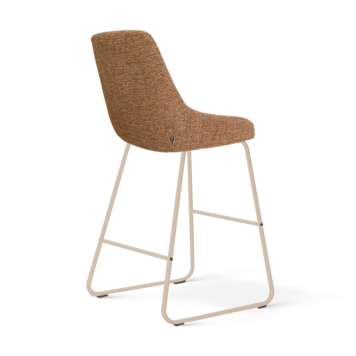 Nino-Isa barkruk bruin blend - beige onderstel - 65 cm