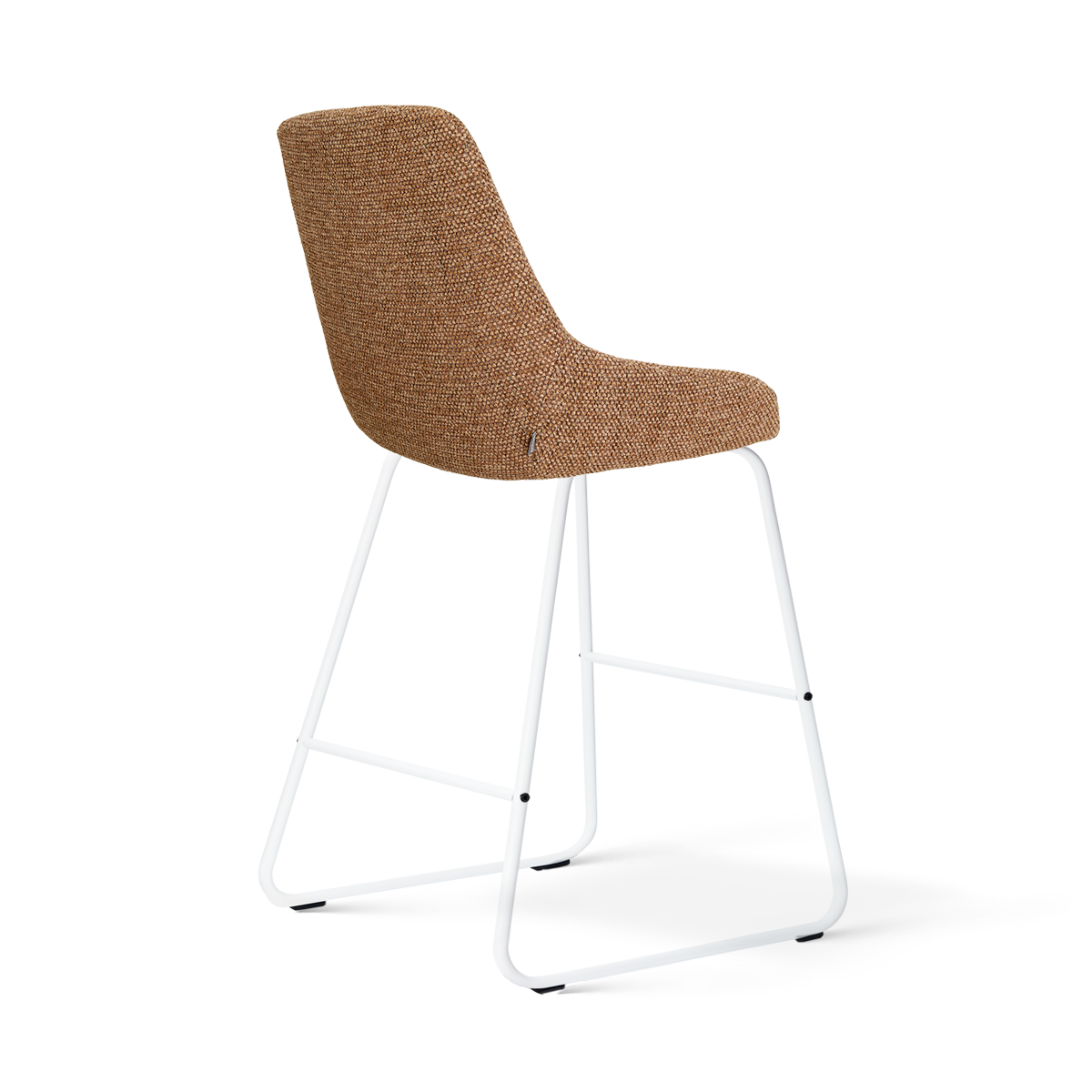 Nino-Isa barkruk bruin blend - wit onderstel - 65 cm