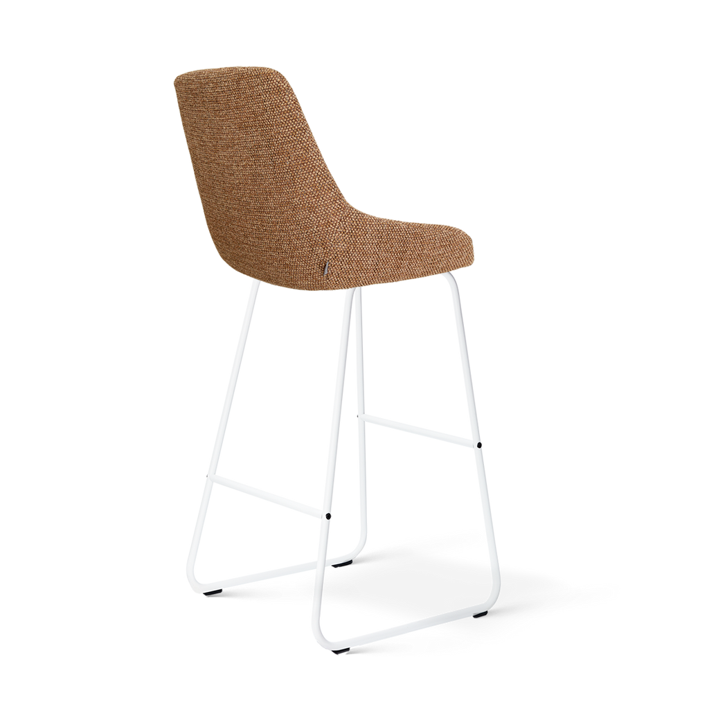 Nino-Isa barkruk bruin blend - wit onderstel - 75 cm