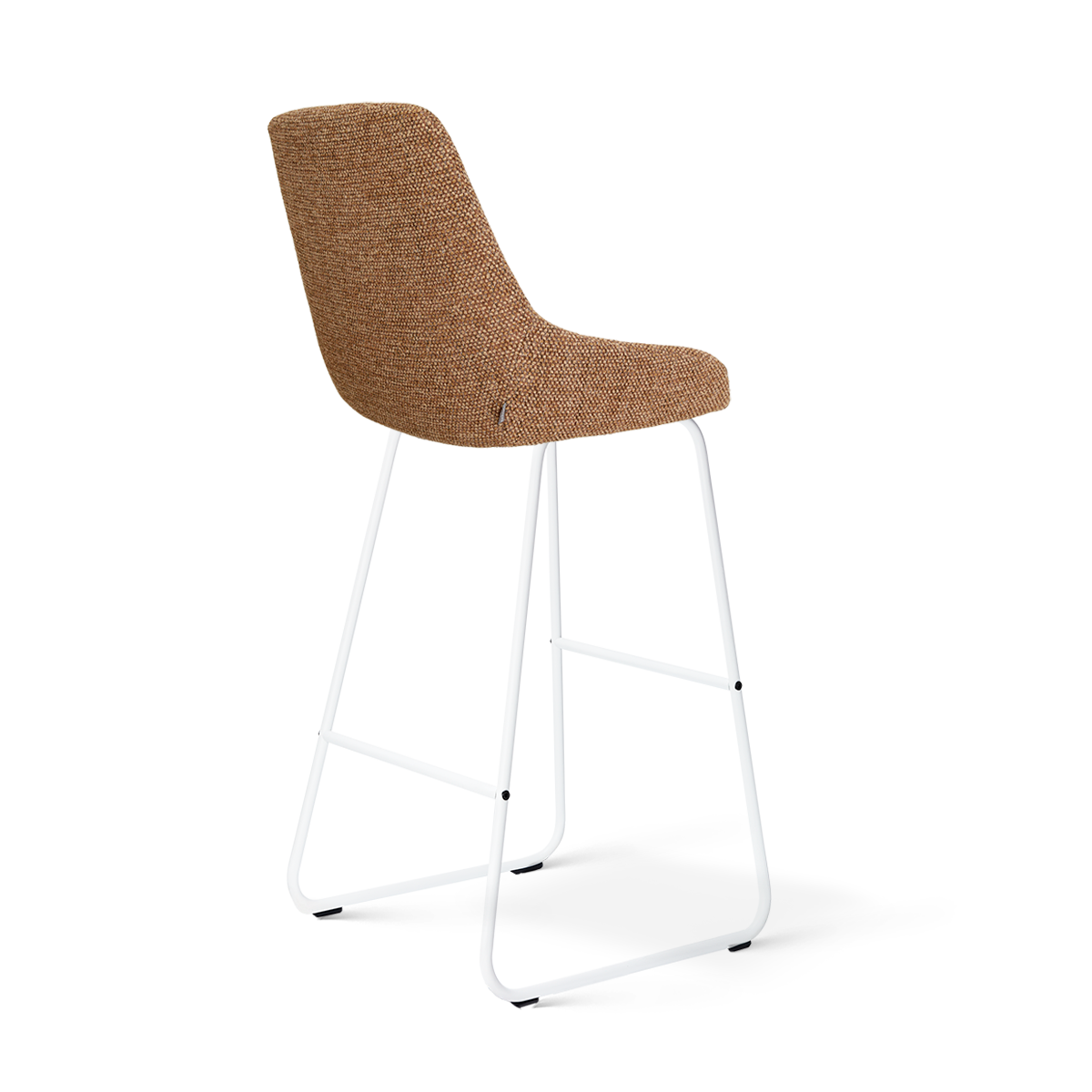 Nino-Isa barkruk bruin blend - wit onderstel - 75 cm