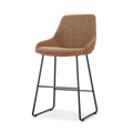 Nino-Isa barkruk bruin blend - zwart onderstel - 65 cm