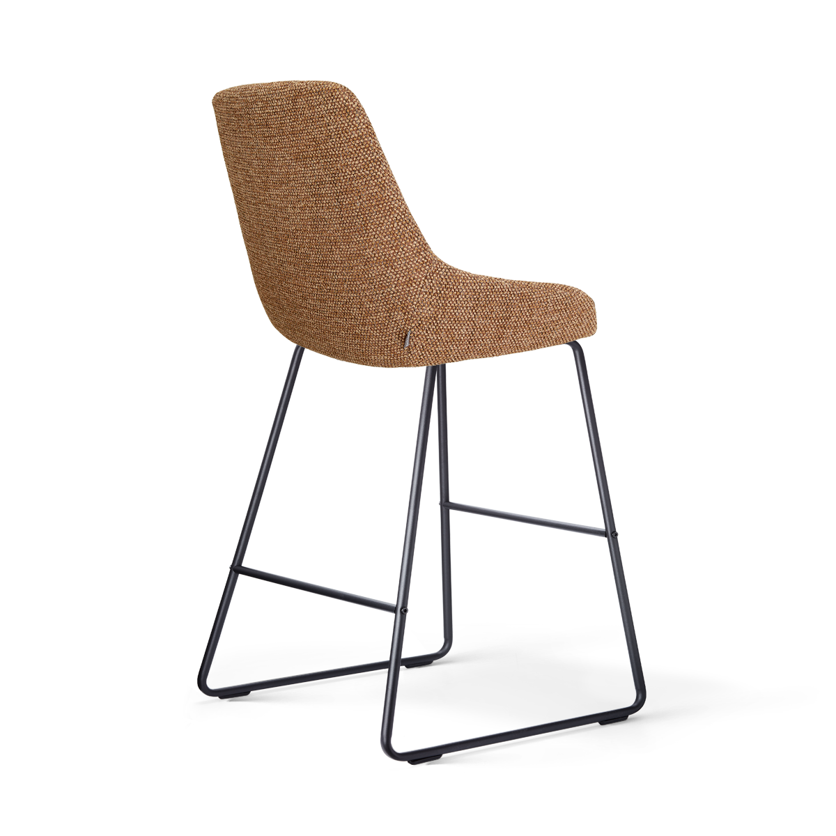 Nino-Isa barkruk bruin blend - zwart onderstel - 65 cm