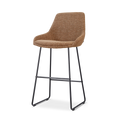 Nino-Isa barkruk bruin blend - zwart onderstel - 75 cm
