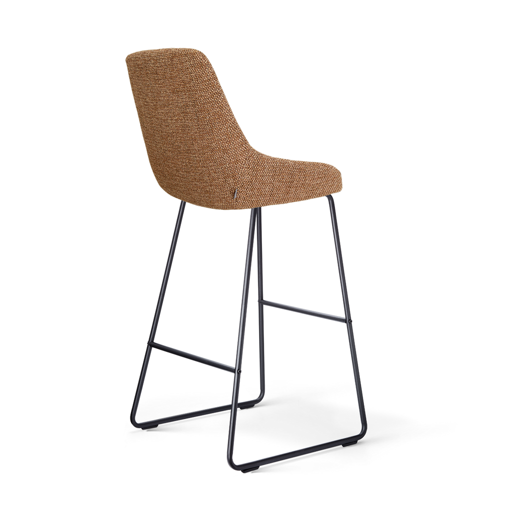 Nino-Isa barkruk bruin blend - zwart onderstel - 75 cm