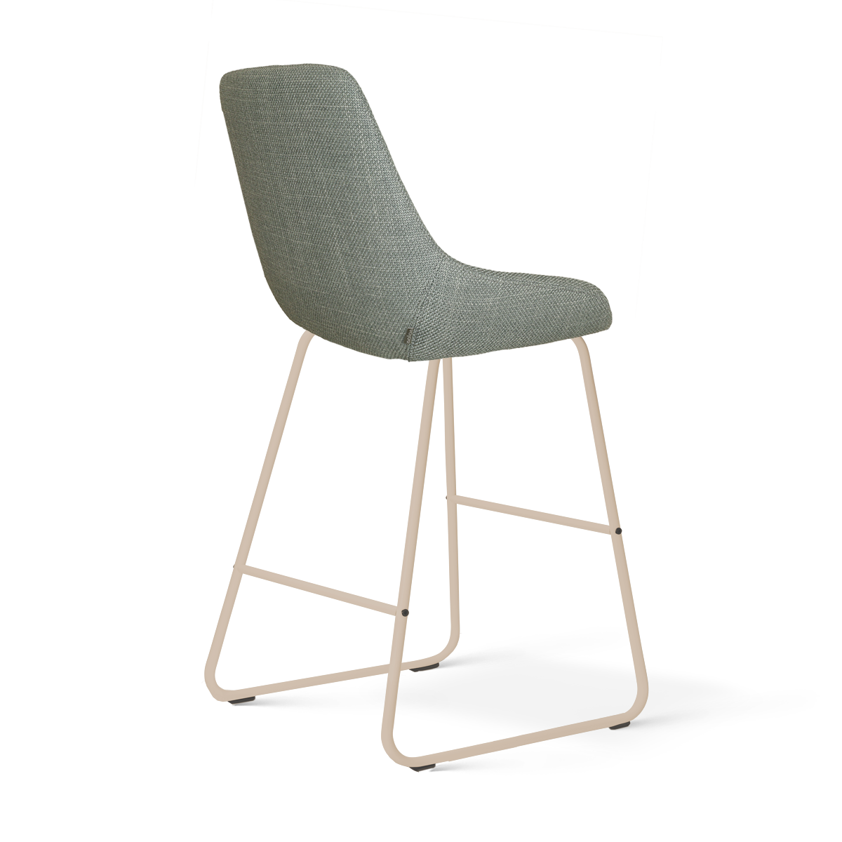 Nino-Isa barkruk saliegroen - beige onderstel - 65 cm
