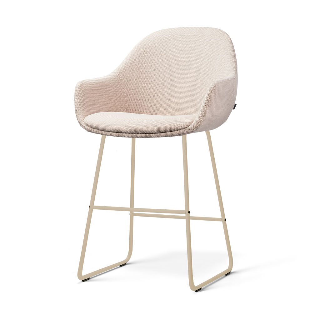 Nino-Mae barkruk beige - beige onderstel - 65 cm