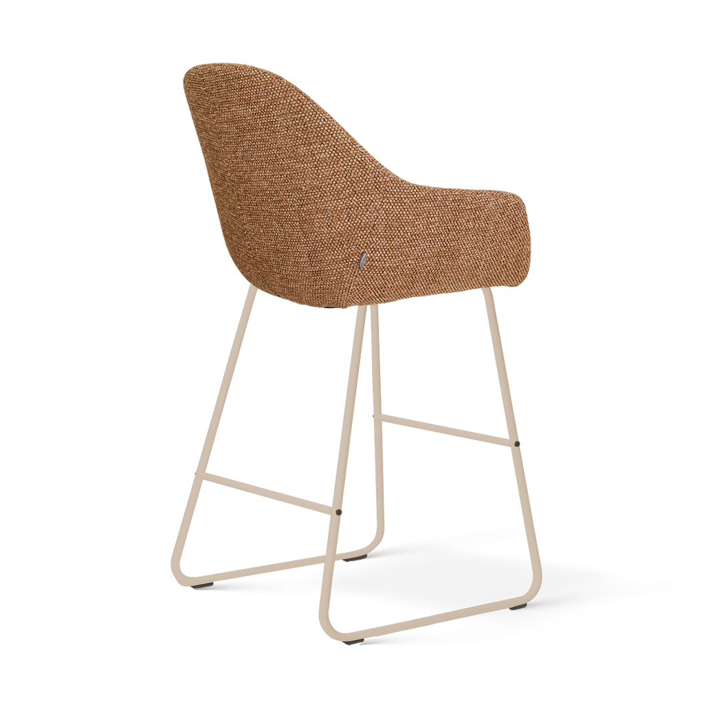Nino-Mae barkruk bruin blend - beige onderstel - 65 cm