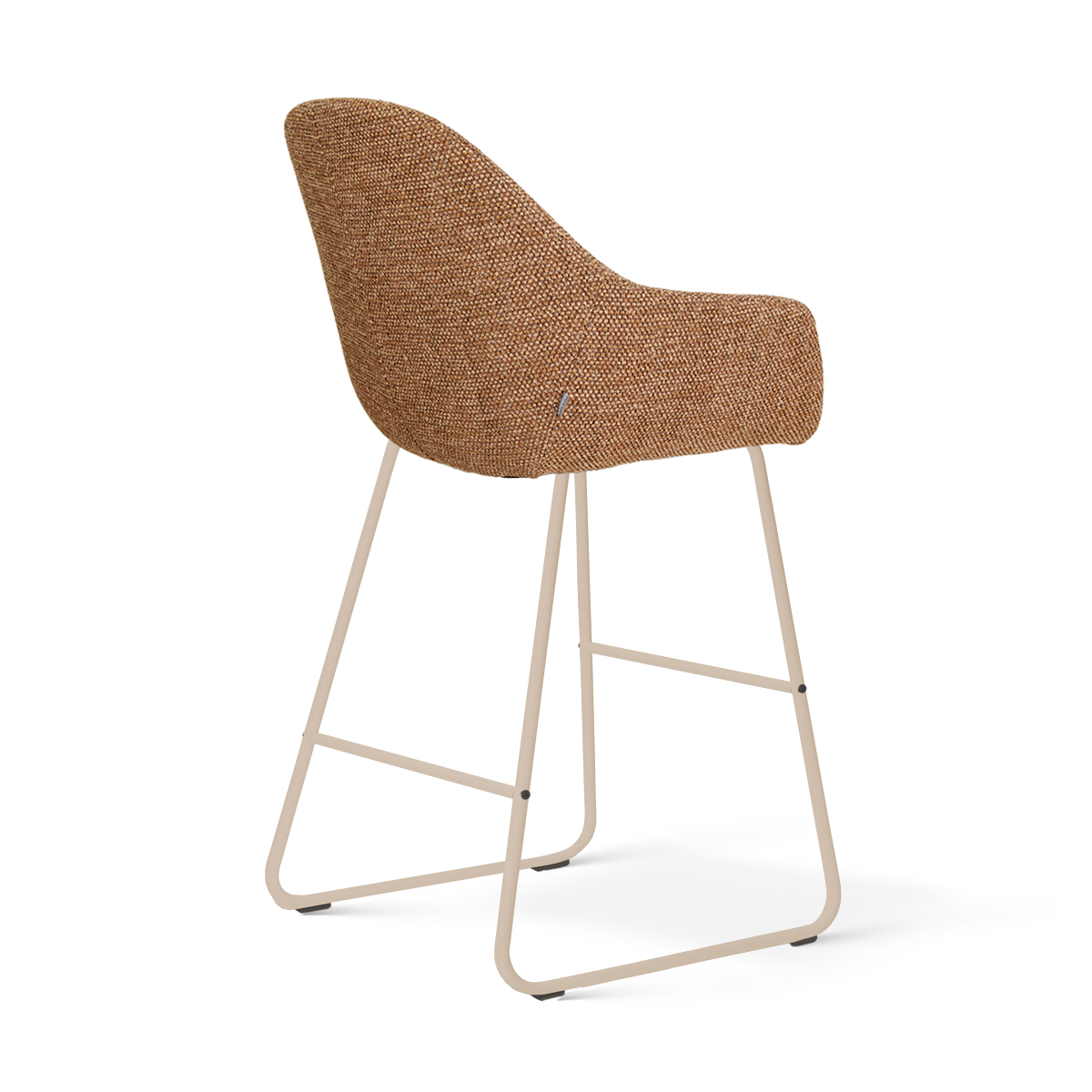 Nino-Mae barkruk bruin blend - beige onderstel - 65 cm